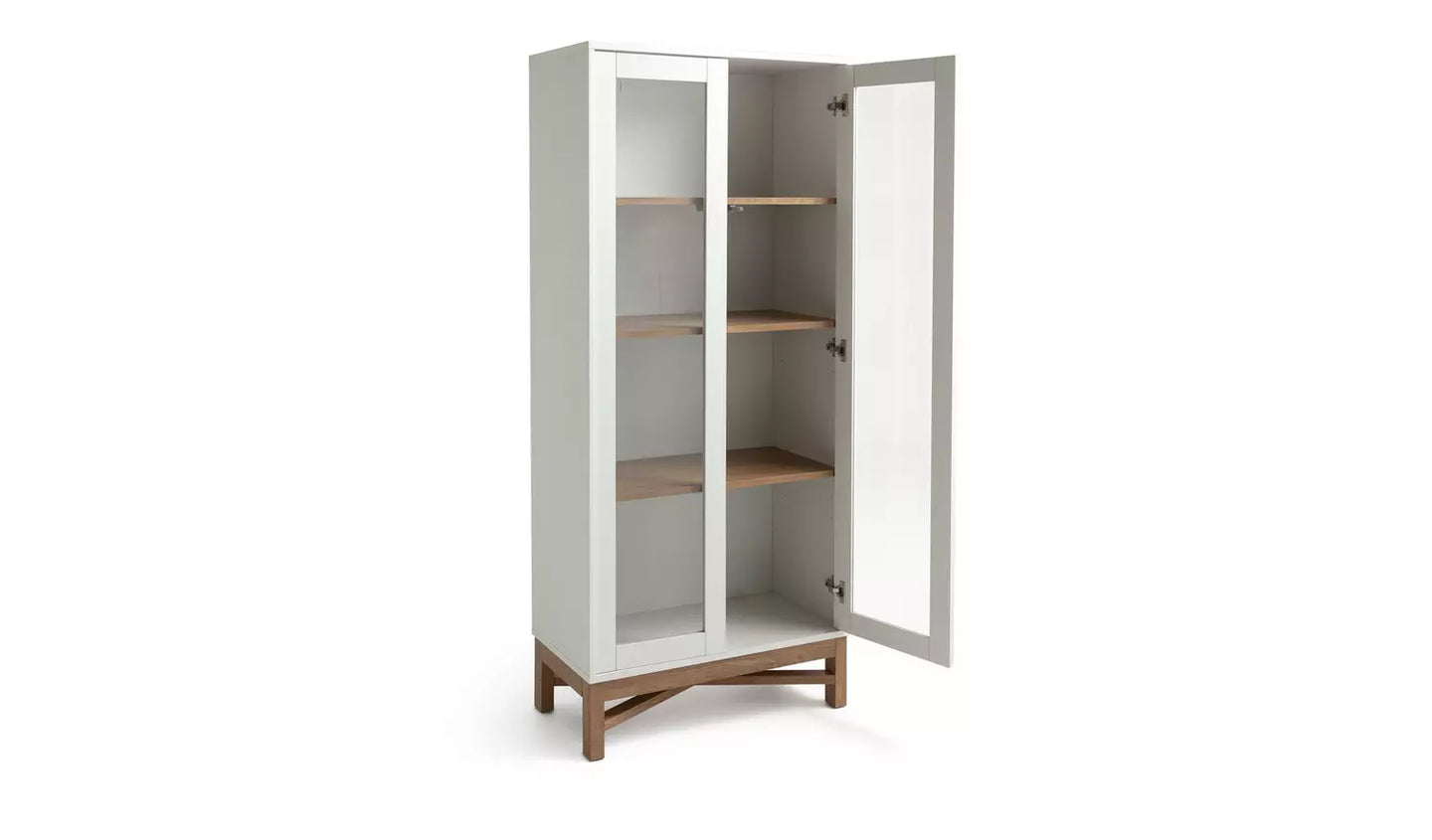 Assembled Habitat Zander Display Unit - White & Oak Effect